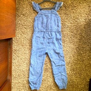 Old Navy Girls Toddler Light Tone Chambray Jumpsuit/Romper - size 5T